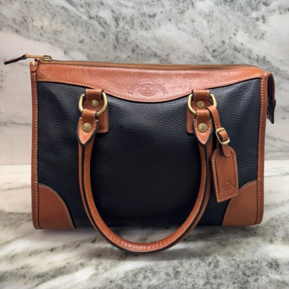 Vintage Ghurka Black Leather Heritage Nelle Bag